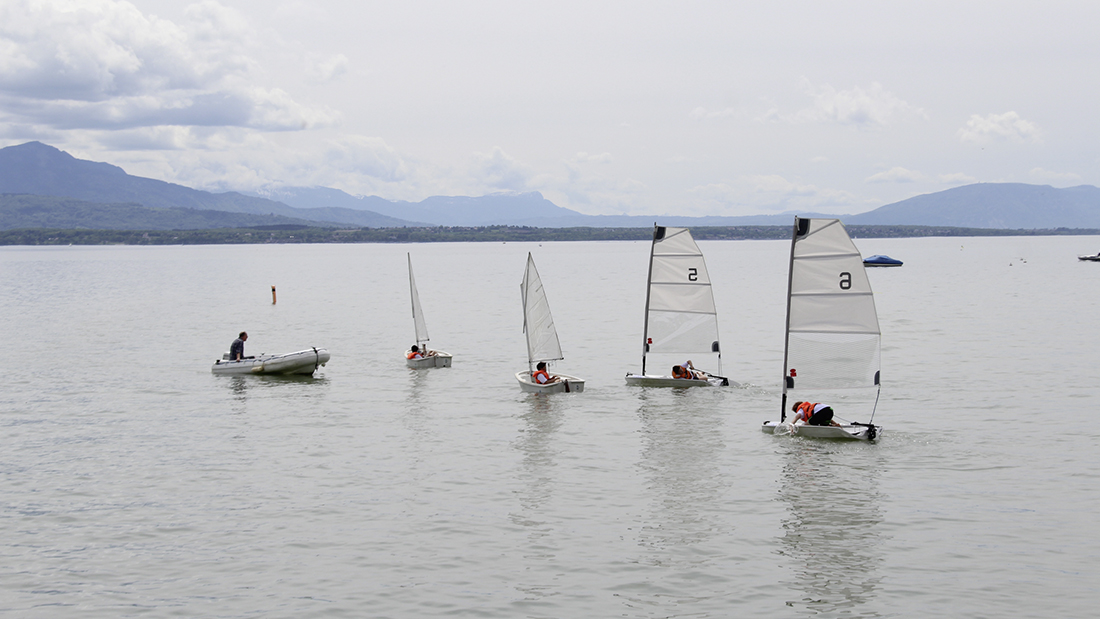 Cadets Sailing on Lake Geneva