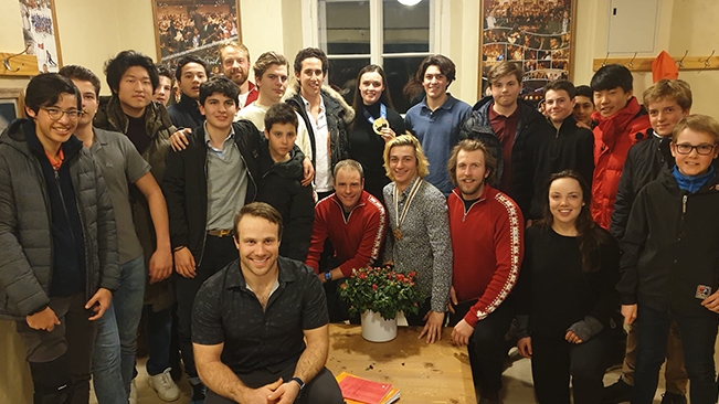 Canada Ski Cross Team visit Le Rosey