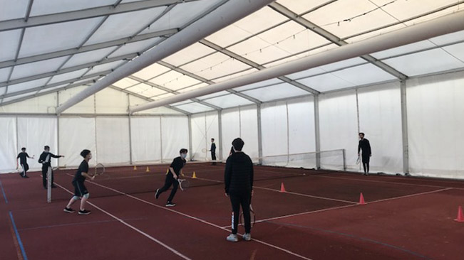 Covered multisports courts at Rosey