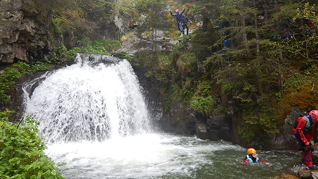 Canyoning in the Valais