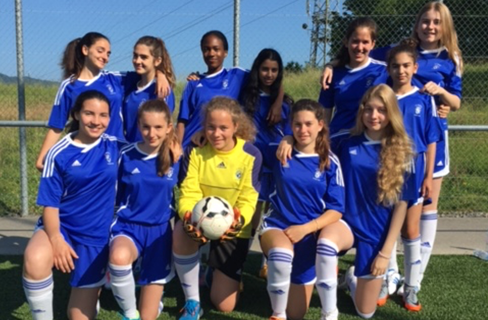 Girls' football Team at Le Rosey