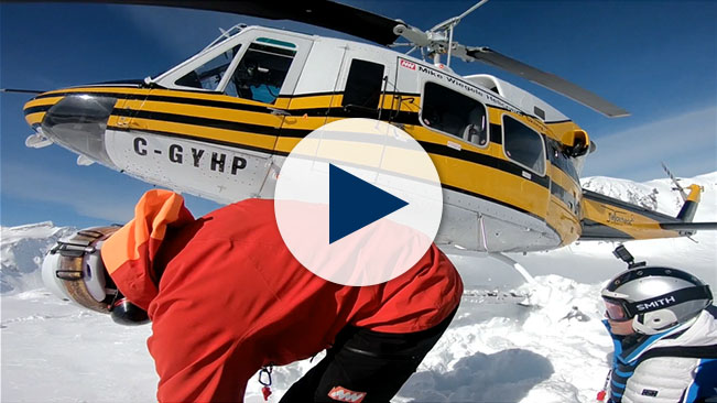 Heli-skiing in Canada