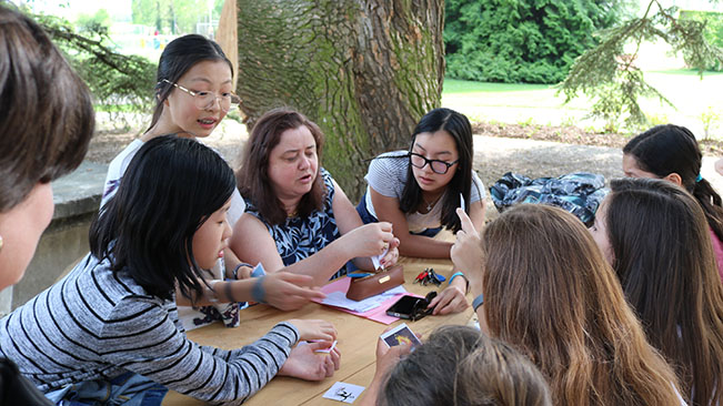 Classes outdoors